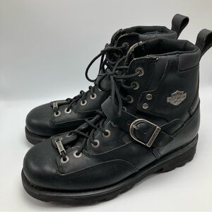 Harley-Davidson Black Lace-Up Men's Boots